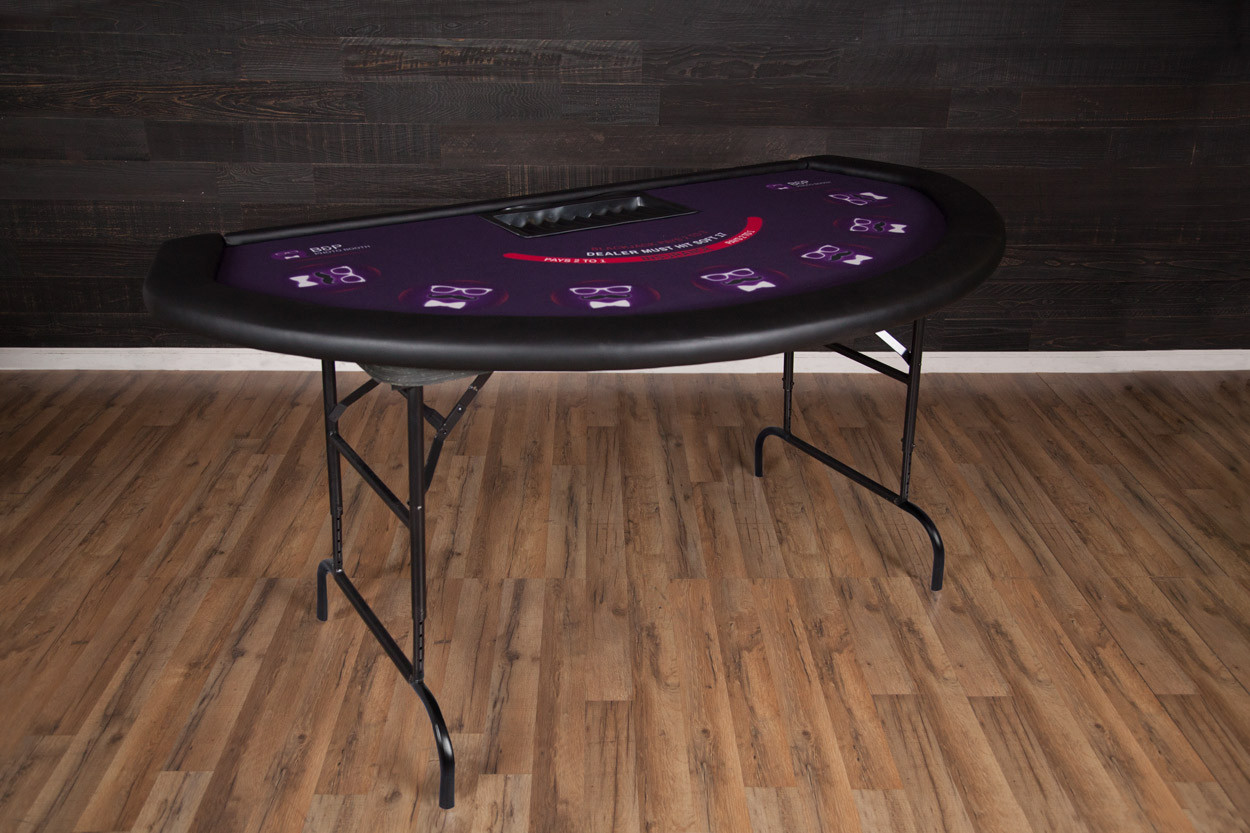 Black Jack Pro Folding Poker Table - Sawyer Twain