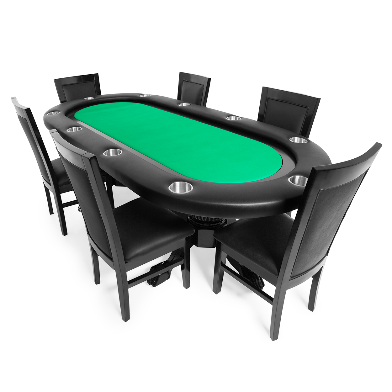 Elite Premium Poker Table in Black - Sawyer Twain