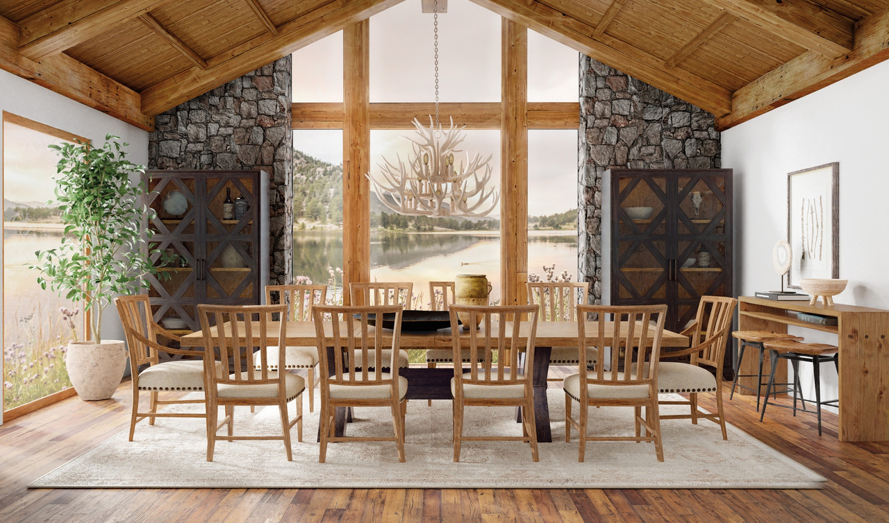 Hooker Furniture Big Sky Trestle Dining Table - Thumbnail 2