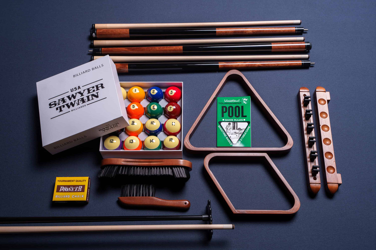 Sawyer Twain Trophy Billiards Accessories Kit | Luxury Billiard