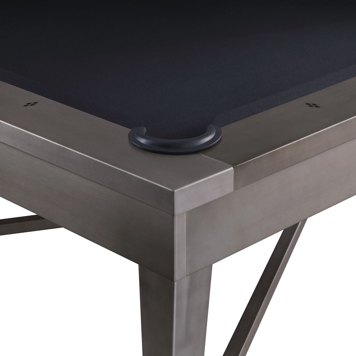 Saxon Steel Slate Pool Table | Gunmetal Grey Finish | Plank & Hide ...