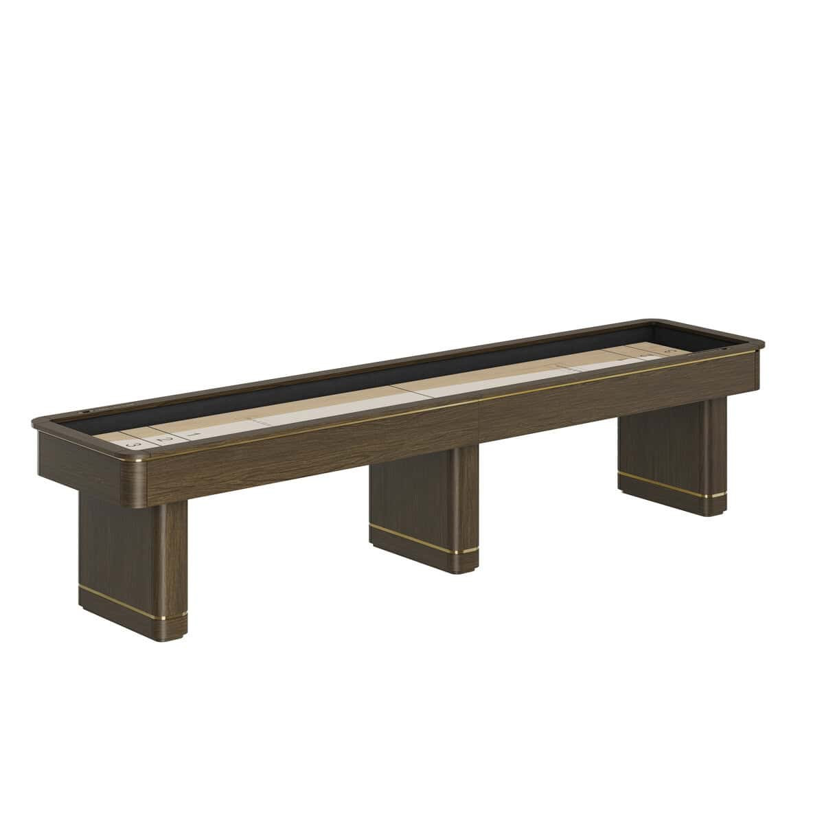 Deco Shuffleboard Table in Brushed Greige | Plank & Hide | Sawyer