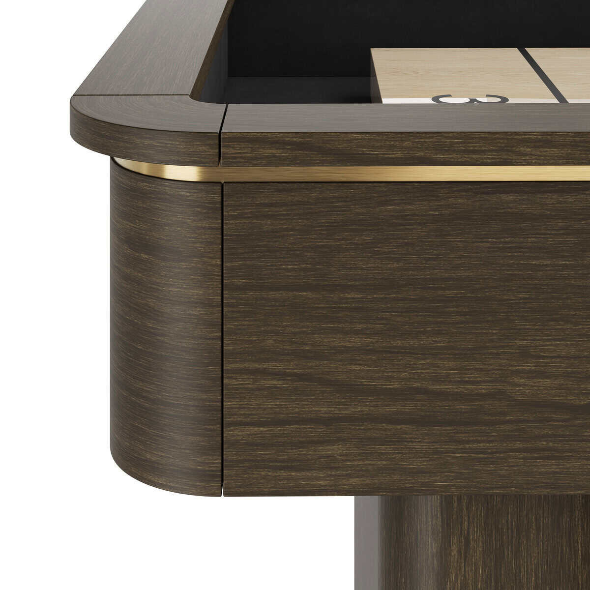 Deco Shuffleboard Table in Brushed Greige | Plank & Hide | Sawyer