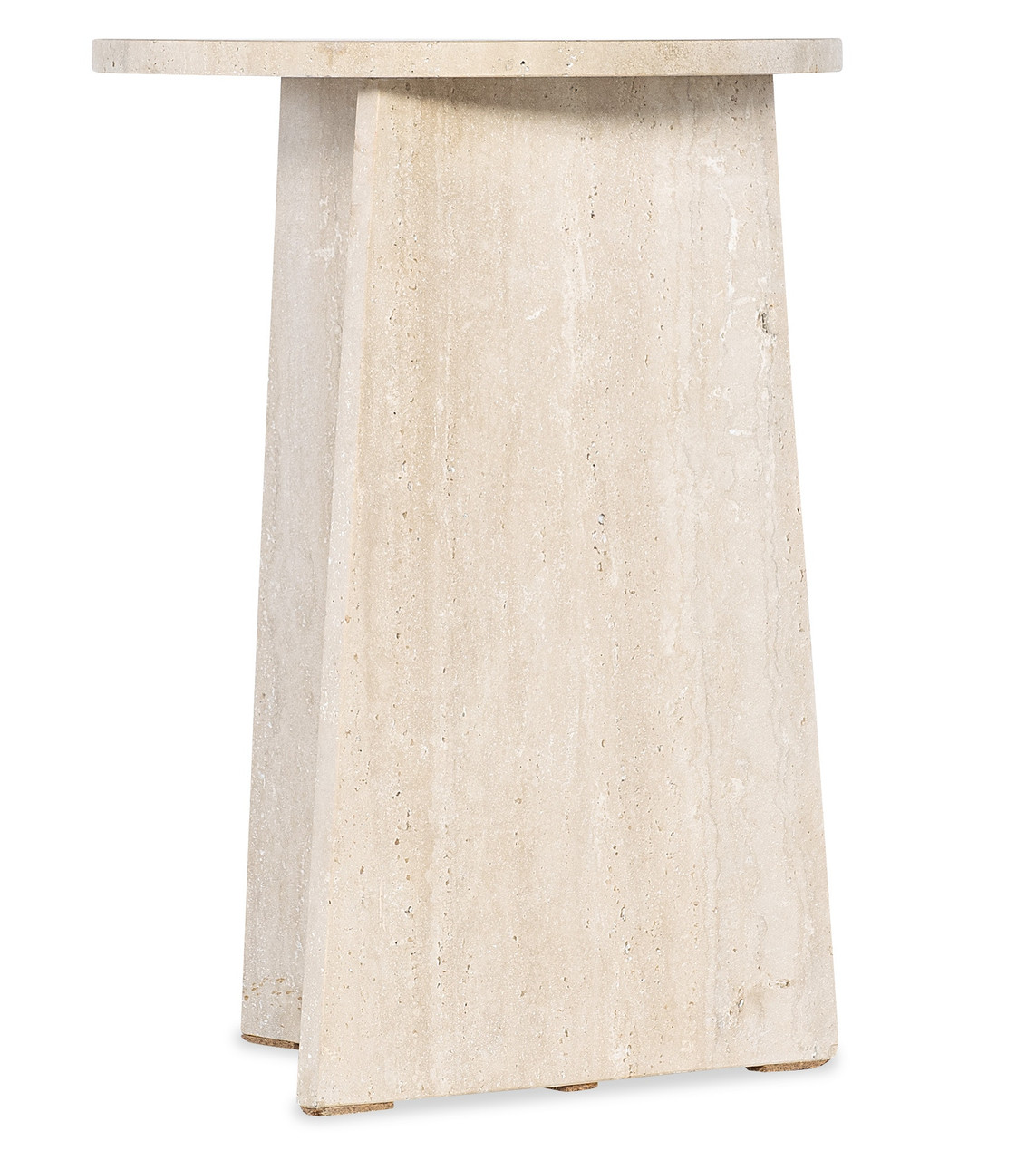 Melange Travertine Marble Cirque Spot Table