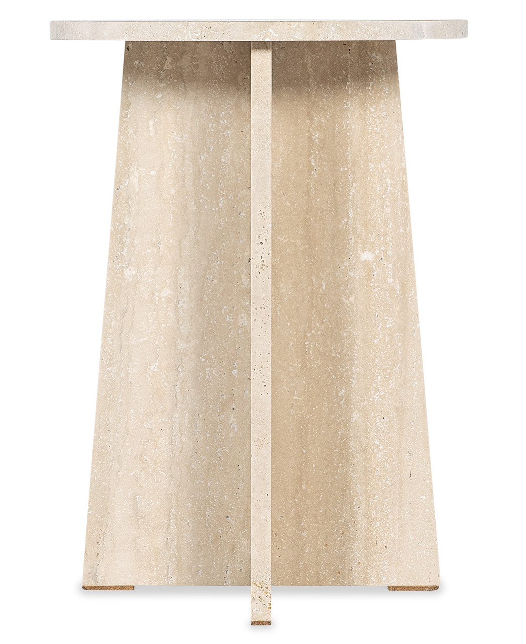 Melange Travertine Marble Cirque Spot Table