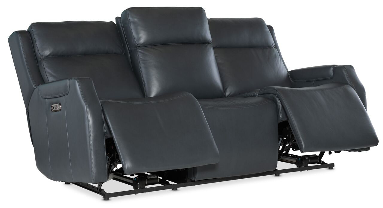 Hooker Furniture Nelson Zero Gravity Salvo Denim Power Sofa with