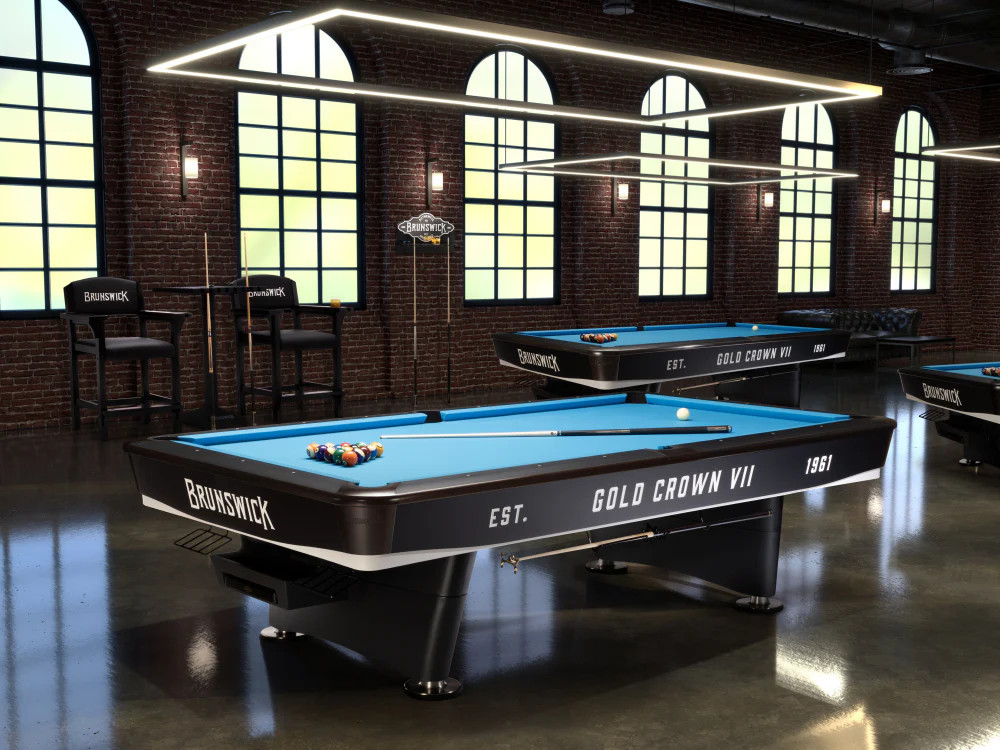 Gold Crown VII 9' Tournament Edition Pool Table - Sawyer Twain