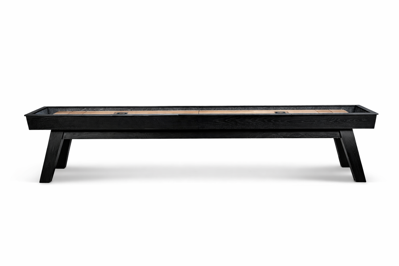 George Shuffleboard Table 12 Ft Black Ash | Doc & Holliday