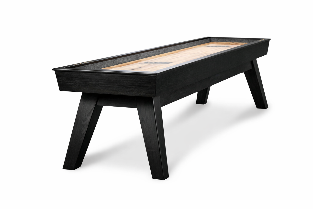 George Shuffleboard Table 12 Ft Black Ash | Doc & Holliday