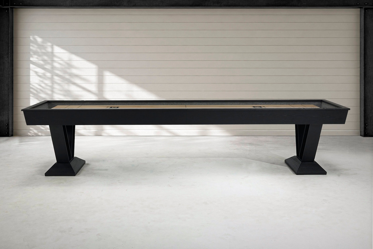 Savant 12' Shuffleboard Table in Black Ash | Doc & Holliday