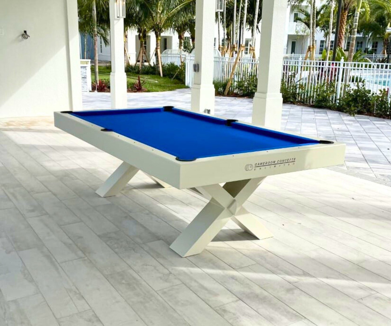 Tasmania Outdoor Slate Pool Table | Sunbrella Felt | Sawyer Twain
