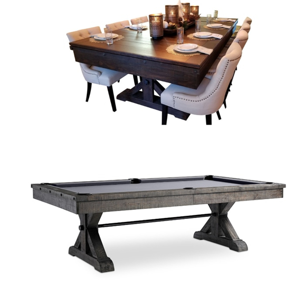 Otis Pool Table With Dining Top Plank Hide Co Shop Sawyertwain