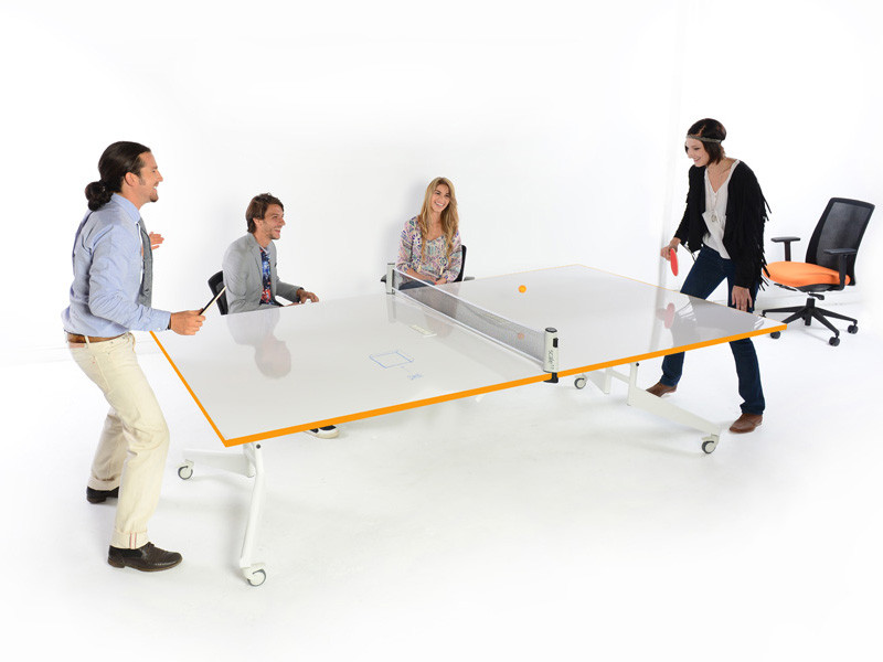 Nomad Sport Folding Ping Pong Conference Table And Whiteboard
