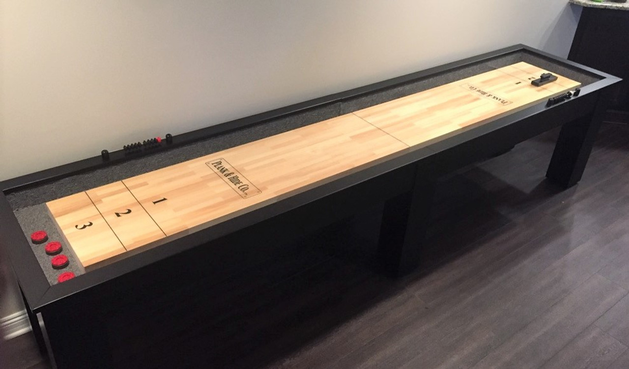 Wallpaper Fulton Shuffleboard Table In Shadow Grey By Plank Hide Free For Android