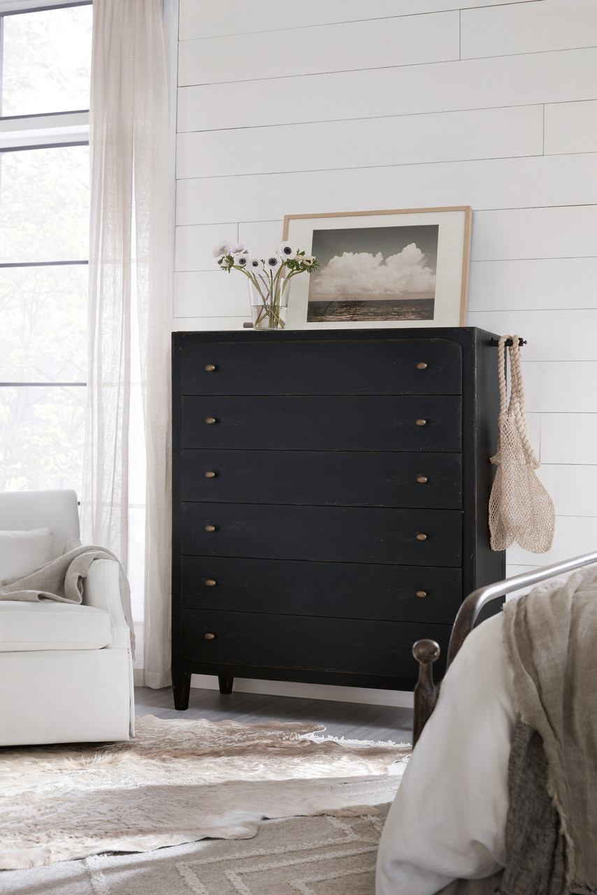 Hooker Furniture Bedroom Ciao Bella Six-Drawer Chest- Black