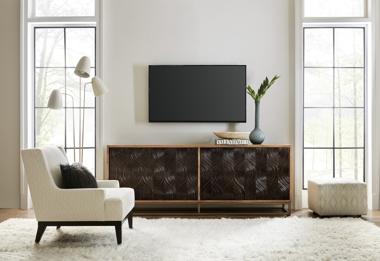 Hooker Furniture Swirl Door Entertainment Console - Thumbnail 4
