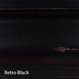 Doc & Holliday Wood Finish Samples, retro black wood finish sample.