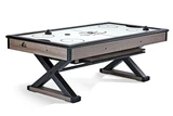 Brunswick Billiards Brunswick Premier Air Hockey Table, modern and stylish air hockey table with wooden finish and sleek black accents.
