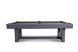 Doc & Holliday Everly Slate Pool Table, modern pool table with a sleek slate surface and dark wood finish, ideal for recreational game rooms.