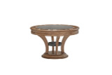Brunswick Billiards Brunswick Centennial Game Table, a wooden round dining and gaming table with a black game surface and a built-in gaming area.