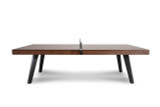 Plank & Hide Co Plank & Hide Harper Table Tennis Table with Storage Drawer, modern wooden design with black legs and spacious playing surface.