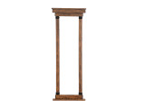 Plank & Hide Co Plank & Hide Distressed Brown Wall Rack, a rustic wall-mounted storage and decor piece with a distressed brown finish and metal accents.