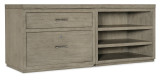 Hooker Furniture Linville Falls 72" Credenza with Lateral File and Open Desk Cabinet Hooker Furniture Linville Falls 72" Credenza with Lateral File and Open Desk Cabinet