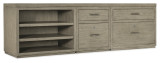 Hooker Furniture Linville Falls 96" Credenza with File, Lateral File and Open Desk Cabinet