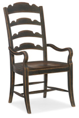 Hooker Furniture Hill Country Twin Sisters Ladderback Arm Chair - 2 per carton/price ea