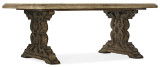 Hooker Furniture La Grange Le Vieux 86in Double Pedestal Table w/2-18in Leaves