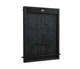 American Heritage Billiards American Heritage Alta 12-Cue Wall Mounted Cue Rack in Black Ash, a sleek wall-mounted cue rack for billiard cues with a modern black ash wood finish and multiple storage slots.