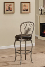 Harper Dual Height Stool | Rustic Pewter/Tobacco
