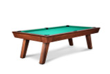 Doc & Holliday Muse Slate Pool Table by Doc & Holliday, wooden pool table with green felt surface and sturdy wooden legs.