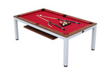 Playcraft Glacier 7' Wood Bed Pool Table w/ Dining Top & Playing Equipment