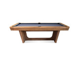Doc & Holliday Kaci Slate Pool Table – Glazed Maple, a sleek wooden pool table with a slate playing surface and modern design.