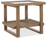 Hooker Furniture Sonnet Square End Table with Tempered Glass