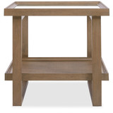 Hooker Furniture Sonnet Square End Table with Tempered Glass