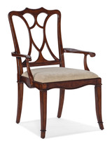 Hooker Furniture Charleston Upholstered Seat Medium Wood Arm Chair (2 per ctn/price ea)