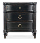 Hooker Furniture Charleston Three-Drawer Nightstand in Black