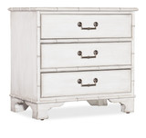 Hooker Furniture Charleston Three-Drawer Nightstand in White Heron