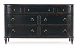 Hooker Furniture Charleston Seven-Drawer Dresser in Black