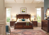 Hooker Furniture Charleston King Panel Bed in Brown