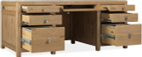 Hooker Furniture Driftwood Light Wood Executive Desk
