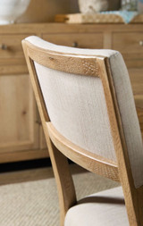 Hooker Furniture Driftwood Upholstered Light Wood Side Chair
