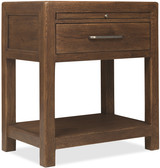 Hooker Furniture Driftwood One-Drawer Medium Wood Nightstand