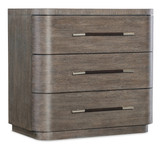 Hooker Furniture Modern Mood Dark Wood Three Drawer Nightstand