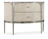 Hooker Furniture Modern Mood Two Drawer Demilune Light Wood Nightstand