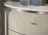 Hooker Furniture Modern Mood Two Drawer Demilune Light Wood Nightstand