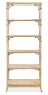 Hooker Furniture Retreat Pole Rattan Light Wood Bookcase