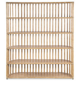 Hooker Furniture Retreat Slatted Light Wood Bookcase